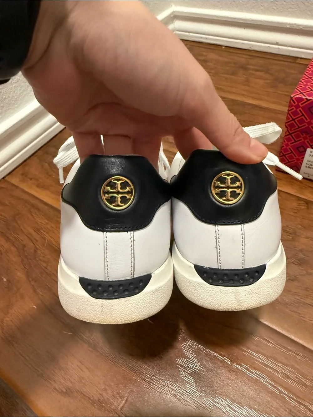 Tory Burch Howell court White Leather Sneakers